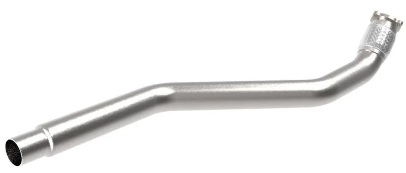 afe POWER MACH Force-Xp 09-16 Audi A4/A5 B8 L4-2.0L(t) 304 SS 3in. Front Resonator Delete Pipe - Installation View