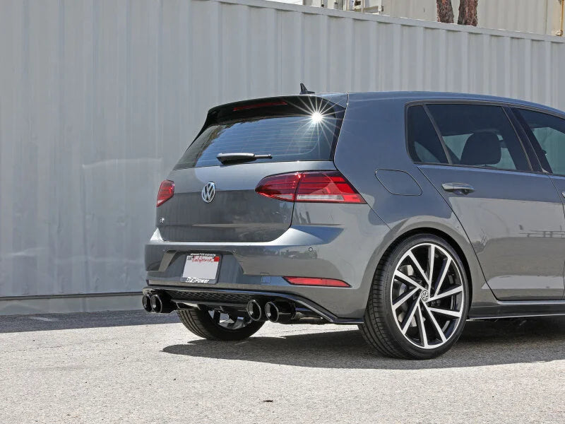 afe POWER MACH Force-Xp 15-19 Volkswagen Golf R L4-2.0L(T) 304 SS Cat-Back Exhaust System - Black - Side View
