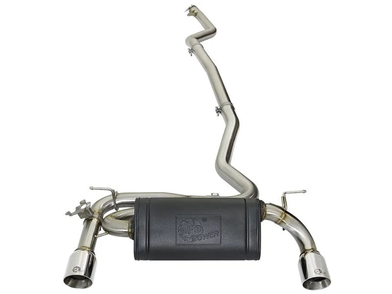 afe POWER MACH Force-Xp 16-17 BMW 340i/340ix/ 3.0L 304 SS Cat-Back Exhaust System - Installation View