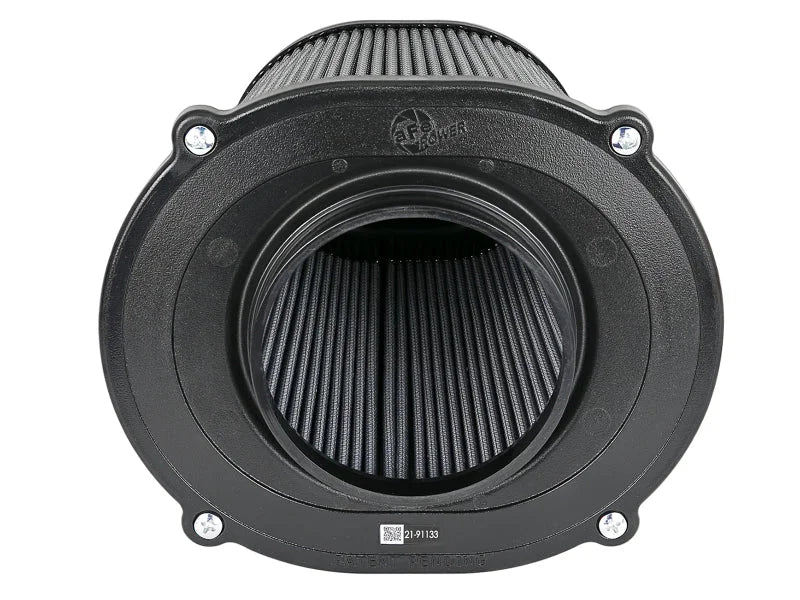 afe QUANTUM Intake Rplcmnt Air Filter (5-1/2x4-1/4)IN F x(8-1/2x7-1/4)IN B x(5-3/4x4-1/2)IN T x9IN H - Side View