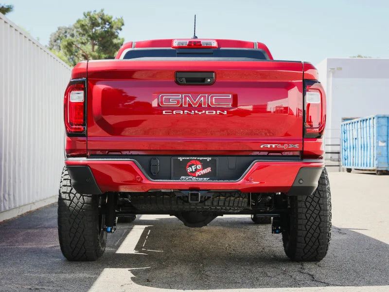 afe Rebel Series Cat-Back Exhaust System GM Colorado/Canyon 23-25 L4-2.7L (t) - Back View