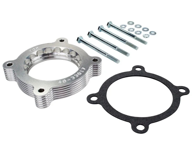 afe Silver Bullet Throttle Body Spacer 11-12 Ford F-150 V6 3.5L (tt) EcoBoost - Side View
