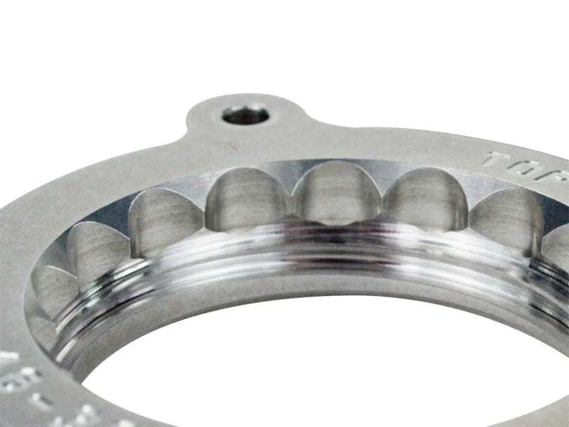 afe Silver Bullet Throttle Body Spacer 11-12 Ford F-150 V6 3.5L (tt) EcoBoost - Back View