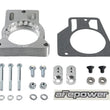 Load image into Gallery viewer, afe Silver Bullet Throttle Body Spacer GM Trucks 2500/3500 96-00 V8-7.4L/01-07 V8-8.1L - Installation View