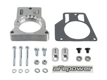Load image into Gallery viewer, afe Silver Bullet Throttle Body Spacer GM Trucks 2500/3500 96-00 V8-7.4L/01-07 V8-8.1L - Installation View