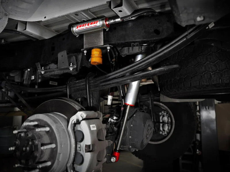 afe Sway-A-Way Smooth Body Shocks Ford F-250/F-350 17-24 4WD - Side View