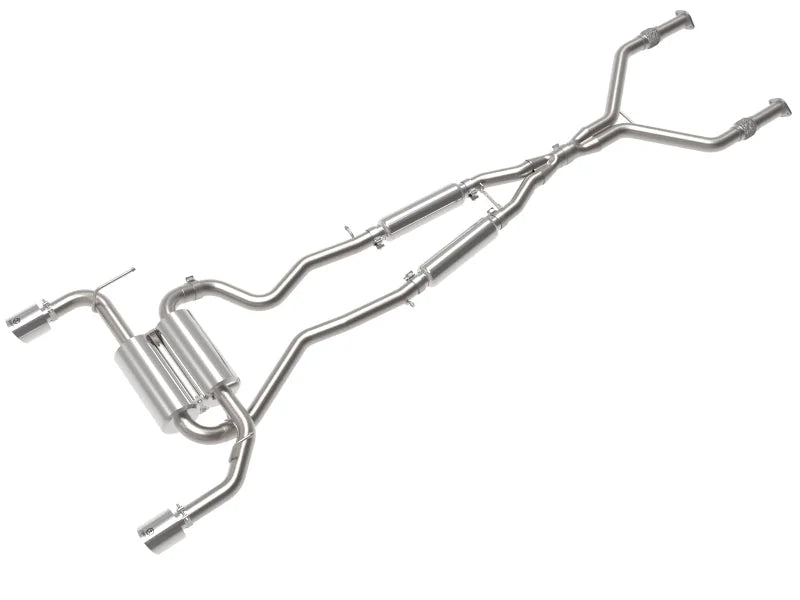 afe Takeda Cat-Back Exhaust System Infiniti Q50 14-15 V6-3.7L - Main Product View