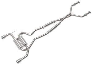 afe Takeda Cat-Back Exhaust System Infiniti Q50 14-15 V6-3.7L - Main Product View