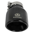Load image into Gallery viewer, afe Takeda Universal Exhaust Tip 2-1/2 IN Inlet x 4 IN Outlet x 6 IN L - Back View