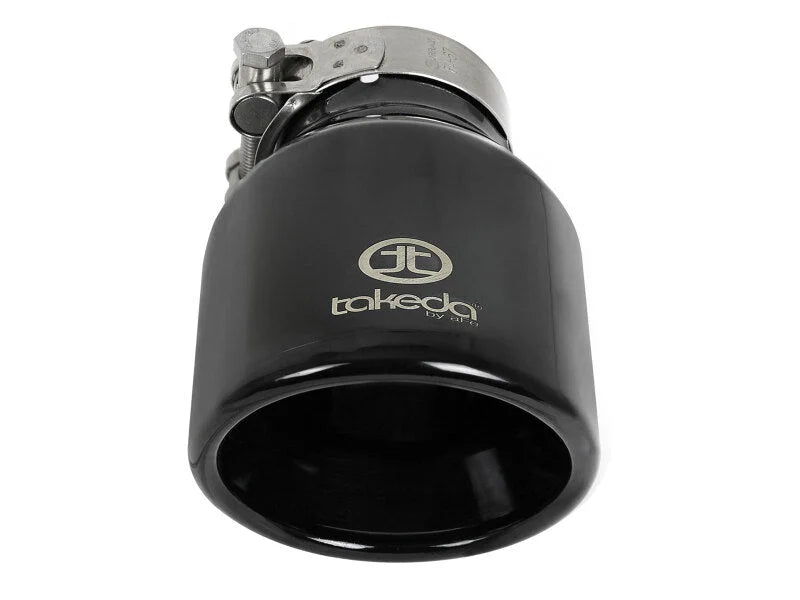 afe Takeda Universal Exhaust Tip 2-1/2 IN Inlet x 4 IN Outlet x 6 IN L - Back View