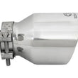 Load image into Gallery viewer, afe Takeda Universal Exhaust Tip 2-1/2 IN Inlet x 4 IN Outlet x 6 IN L - Back View