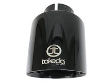 Load image into Gallery viewer, afe Takeda Universal Exhaust Tip 2-1/2 IN Inlet x 4-1/2 IN Outlet x 7 IN L - Side View