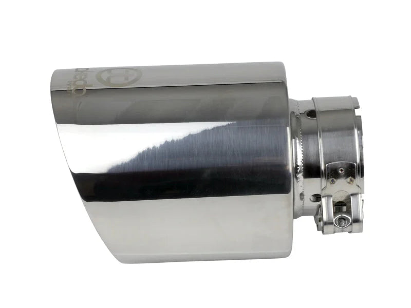 afe Takeda Universal Exhaust Tip 2-1/2 IN Inlet x 4-1/2 IN Outlet x 7 IN L - Side View