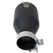 Load image into Gallery viewer, afe Takeda Universal Exhaust Tip 3 IN Inlet x 5 IN Outlet x 9 IN L - Side View