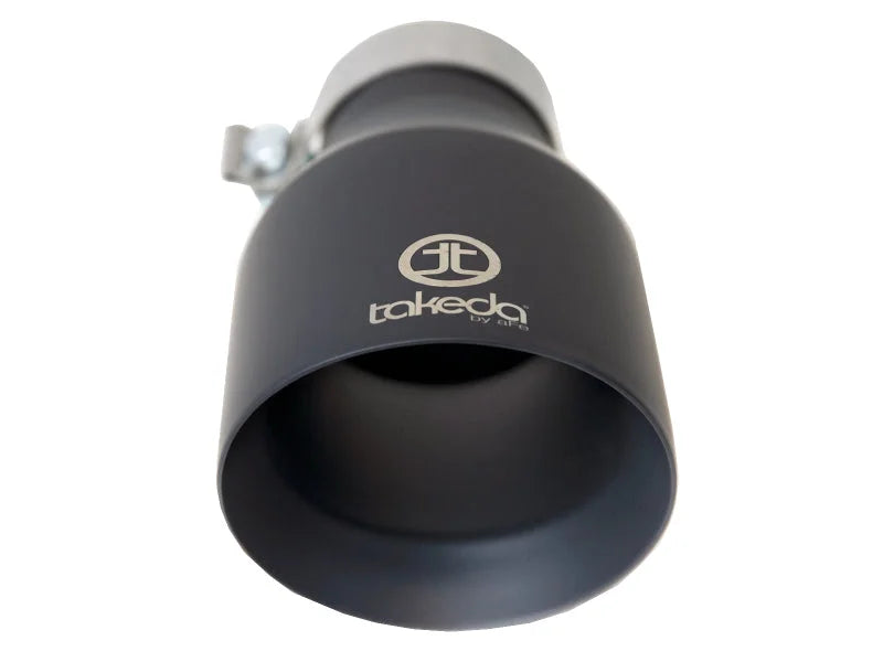 afe Takeda Universal Exhaust Tip 3 IN Inlet x 5 IN Outlet x 9 IN L - Installation View