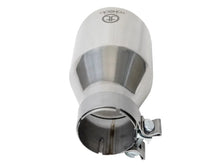 Load image into Gallery viewer, afe Takeda Universal Exhaust Tip 3 IN Inlet x 5 IN Outlet x 9 IN L - Back View