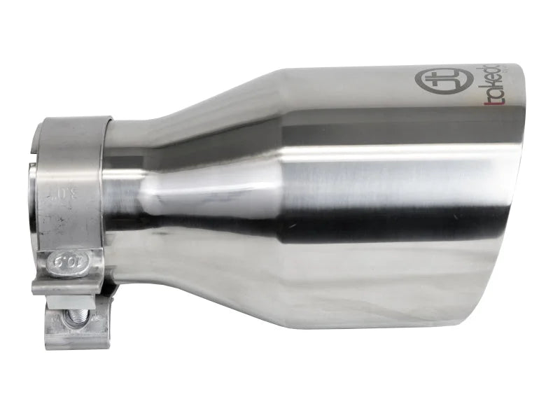 afe Takeda Universal Exhaust Tip 3 IN Inlet x 5 IN Outlet x 9 IN L - Installation View