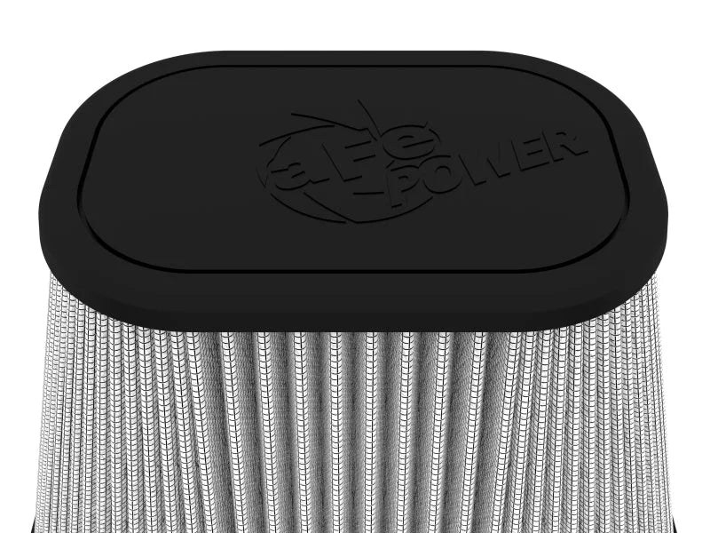 afe Track Series Intake Rplcmnt Air Filter (6-1/8x4-1/8)IN F x(9-1/4x7-1/4)IN B x(6x4)IN Tx7-1/8IN H - Back View