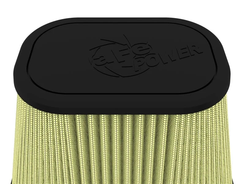 afe Track Series Intake Rplcmnt Air Filter (6-1/8x4-1/8)IN F x(9-1/4x7-1/4)IN B x(6x4)IN Tx7-1/8IN H - Side View