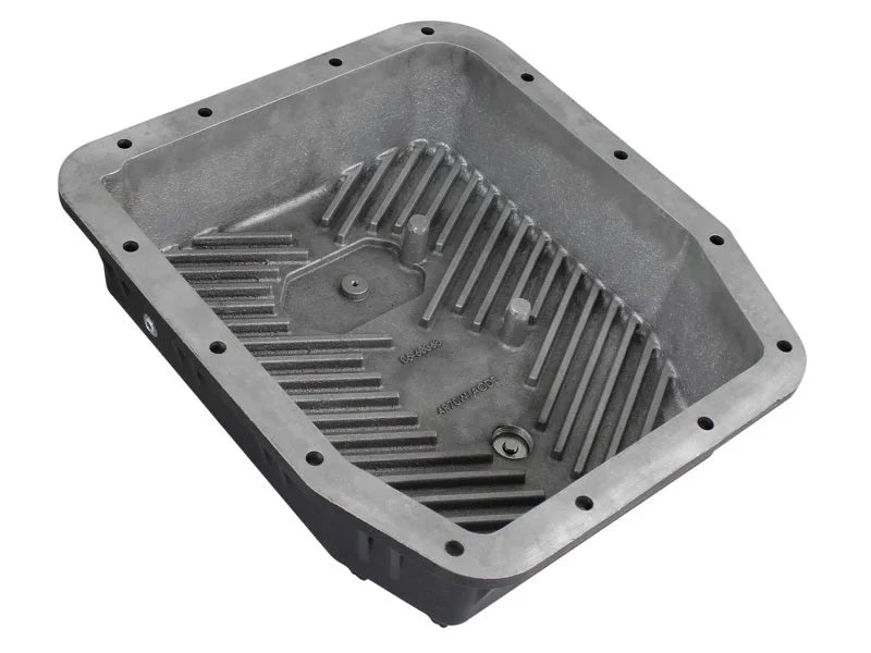 afe Transmission Pan (Black); Ford Trucks 94-08 AODE - Back View