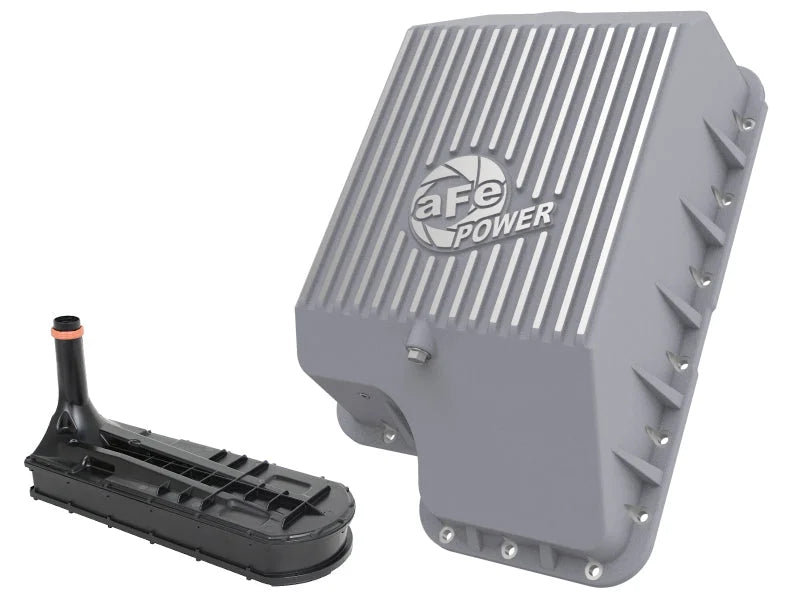 afe Transmission Pan (Raw); Ford Diesel Trucks 03-10 V8-6.0/6.4L (td) - Main Product View