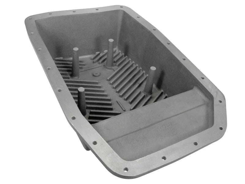 afe Transmission Pan (Raw); Ford F-150 Trucks 6R80 09-15 - Side View