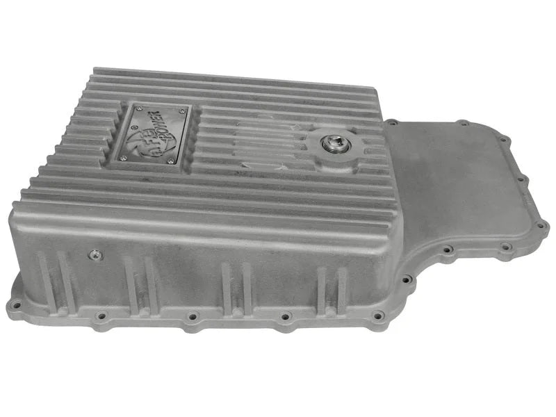 afe Transmission Pan (Raw); Ford Trucks 6R140 11-14 V8-6.7L (td) - Side View