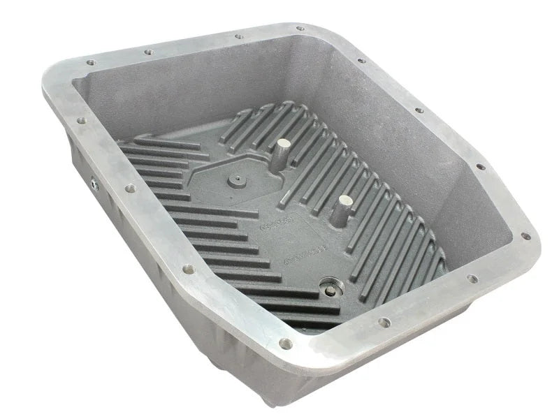 afe Transmission Pan (Raw); Ford Trucks 93-08 AODE/4R70W - Back View