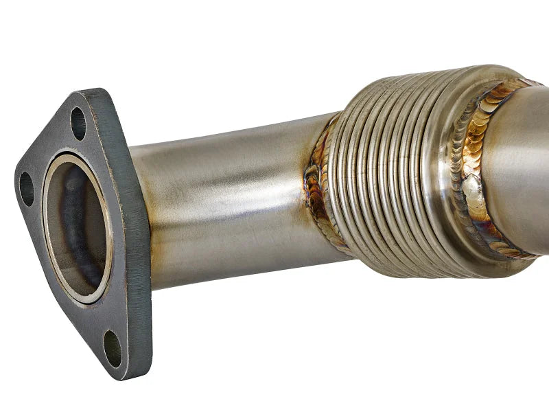 afe Twisted Steel Up-Pipe GM Diesel Trucks 01-04 V8-6.6L (td) LB7 - Side View