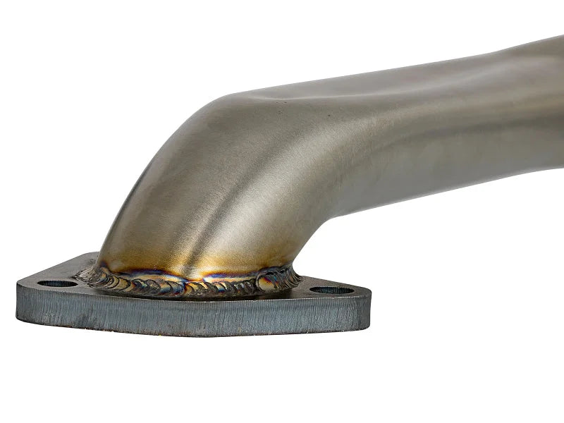 afe Twisted Steel Up-Pipe GM Diesel Trucks 01-04 V8-6.6L (td) LB7 - Back View