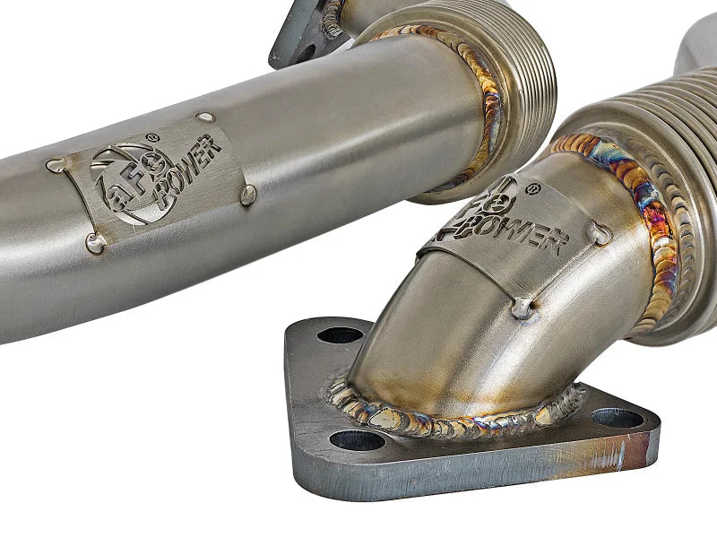 afe Twisted Steel Up-Pipe GM Diesel Trucks 01-04 V8-6.6L (td) LB7 - Additional View 5