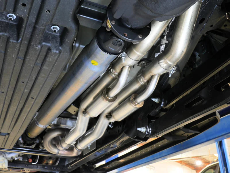 afe Vulcan Series Cat-Back Exhaust System Ford F-150 Raptor 21-24 V6-3.5L (tt) - Side View
