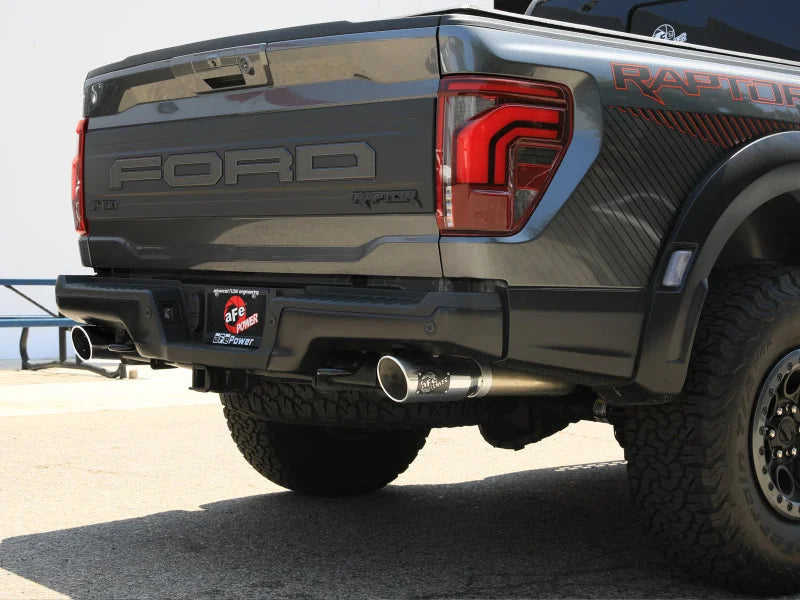 afe Vulcan Series Cat-Back Exhaust System Ford F-150 Raptor 21-24 V6-3.5L (tt) - Installation View