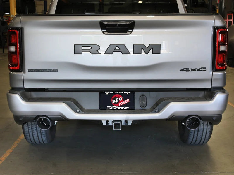 afe Vulcan Series Cat-Back Exhaust System RAM 1500 2025 V6-3.0L (tt) - Back View