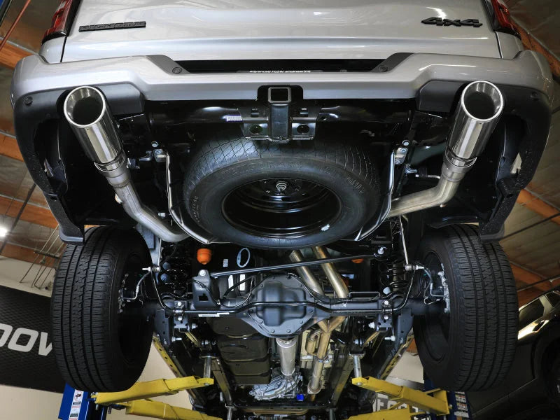 afe Vulcan Series Cat-Back Exhaust System RAM 1500 2025 V6-3.0L (tt) - Side View