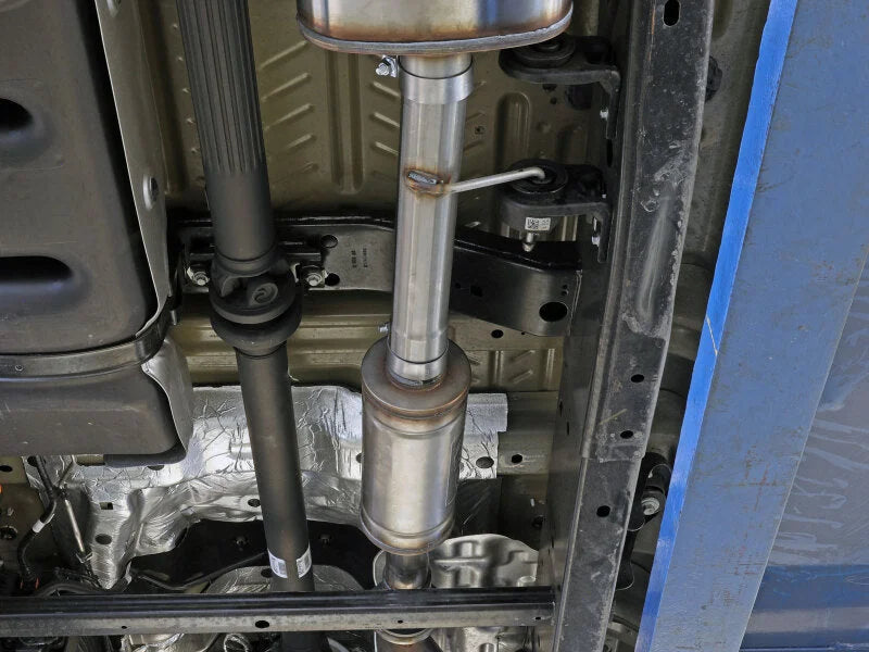 afe Vulcan Series Resonator Upgrade Pipe Fits aFe POWER Exhaust Systems - Side View