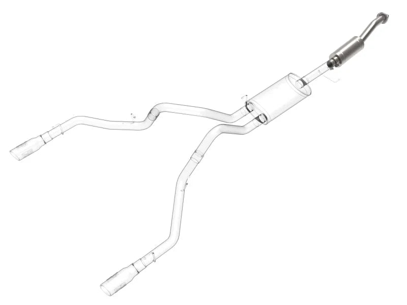 afe Vulcan Series Resonator Upgrade Pipe Fits aFe POWER Exhaust Systems - Installation View