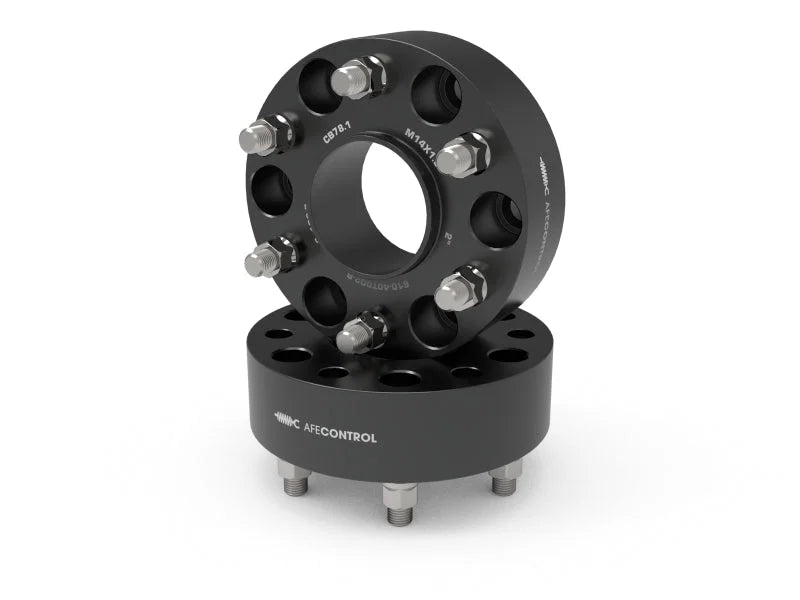 afe aFe CONTROL Wheel Spacers Chevrolet 1500 19-25 6x5.5mm CB 78.1mm 2 IN Thickness - Main Product View