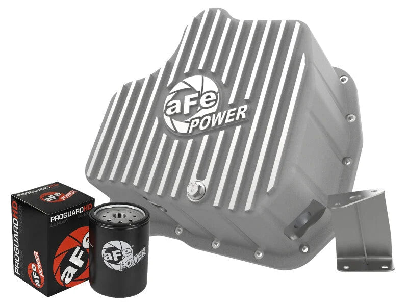 afe aFe POWER Engine Oil Pan GM Diesel Trucks 01-10 V8-6.6L (td) LB7/LLY/LBZ/LMM - Main Product View