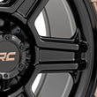 Load image into Gallery viewer, Rough Country 79 Series Wheel | One-Piece | Semi Gloss Black w/Bronze Ring | 18x9 | 6x135 | -12mm