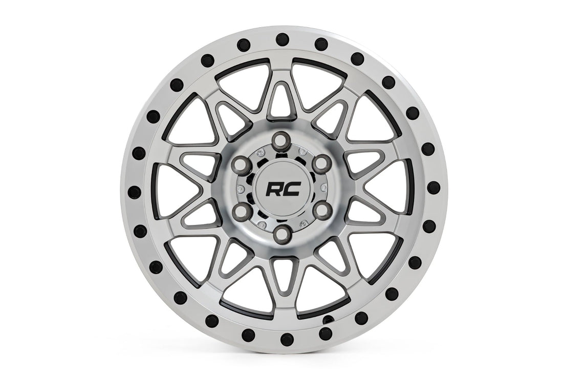 Rough Country 78 Series Wheel | Simulated Beadlock | Full Machine | 18x9 | 8x6.5 | -12mm
