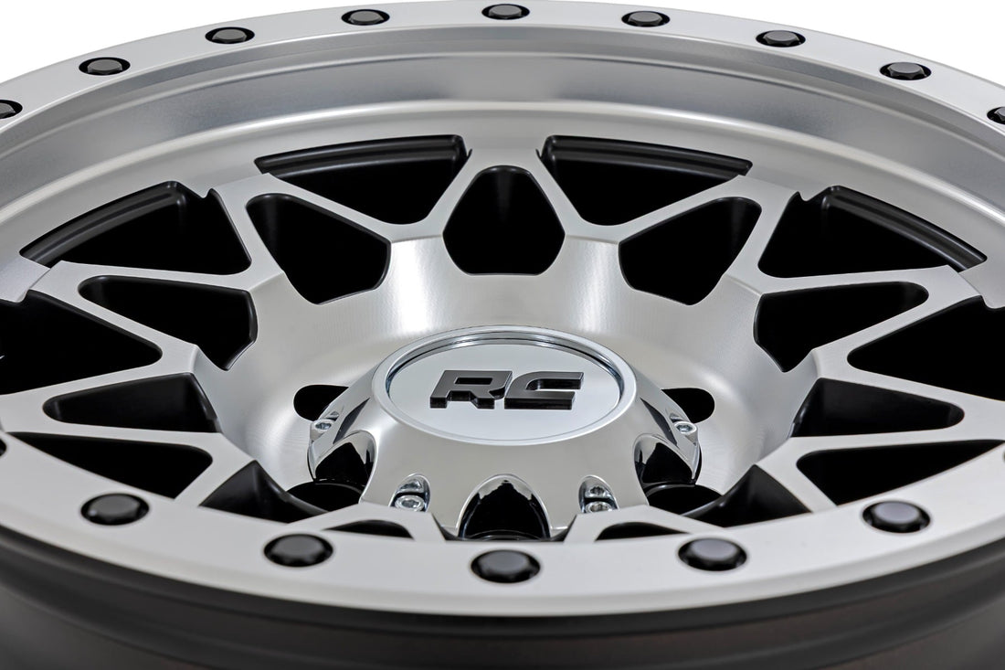 Rough Country 78 Series Wheel | Simulated Beadlock | Full Machine | 17x8.5 | 5x5 | +0mm