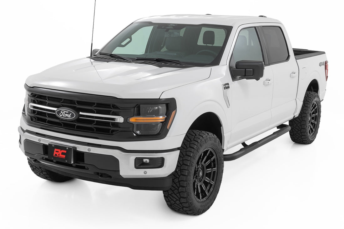 Nerf Steps | 3-Inch Tube | Crew Cab | Ford F-150/Lightning/F-250/F-350/Raptor (15-26)
