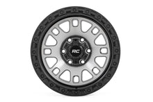 Load image into Gallery viewer, Rough Country 82 Series Wheel | One-Piece | Machined Semi Gloss Black | 17x9 | 5x4.5 | -12mm