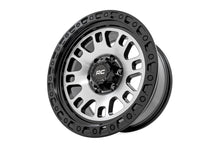 Load image into Gallery viewer, Rough Country 82 Series Wheel | One-Piece | Machined Semi Gloss Black | 17x9 | 5x4.5 | -12mm