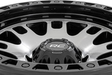 Load image into Gallery viewer, Rough Country 82 Series Wheel | One-Piece | Machined Semi Gloss Black | 17x9 | 5x4.5 | -12mm