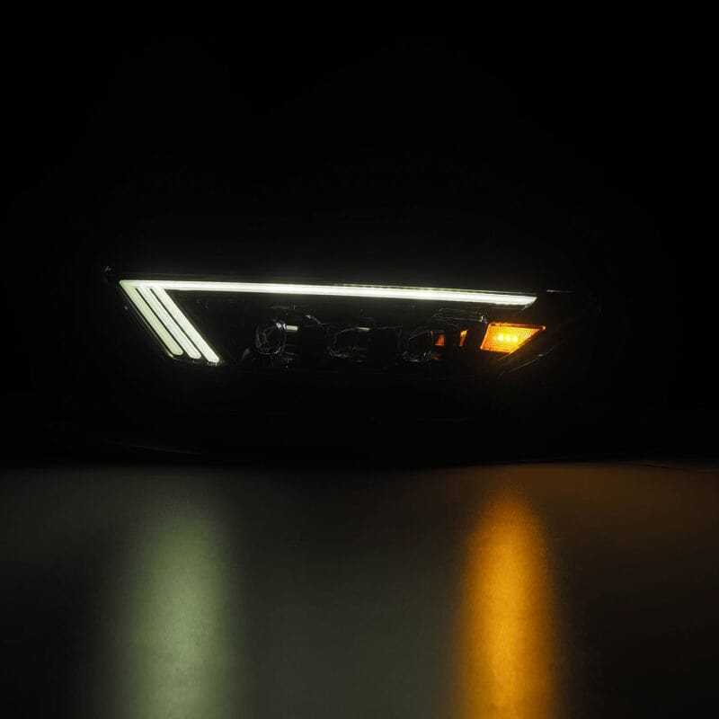 AlphaRex 15-17 Ford Mustang NOVA LED Proj HL Alpha-Black w/Activ Light/Seq. Signal + Switchback DRL ARX880114