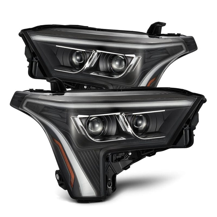 AlphaRex 22-23 Toyota Tundra LUXX-Series Headlights Black w/White DRL - Req 810029 OR 810030 ARX880864