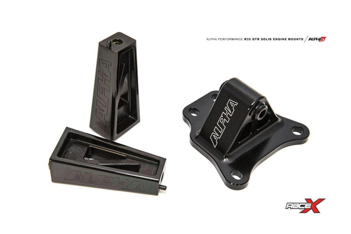 AMS AMS Performance 2009+ Nissan GT-R R35 Alpha Race X Solid Motor Mounts AMSALP.07.03.0012-1