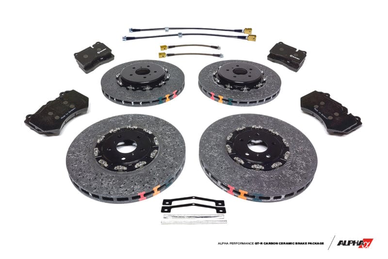 AMS AMS Performance 2012+ Nissan GT-R DBA/NISMO R35 Alpha Carbon Ceramic Brake Kit AMSALP.07.01.0102-2